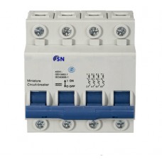Автоматический выключатель SN NDM1-63B  4 полюса 1-63A